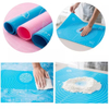 customized 70*50cm kitchen waterproof non-slip large silicone pastry mat with measurements