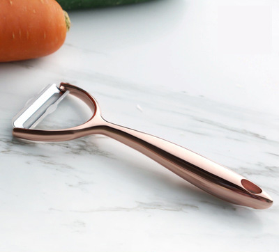  heavy zinc alloy sharp blade comfortable design curved grip potato fruit vegetable peeler machine