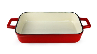 Enameled cast iron pan for cookware 