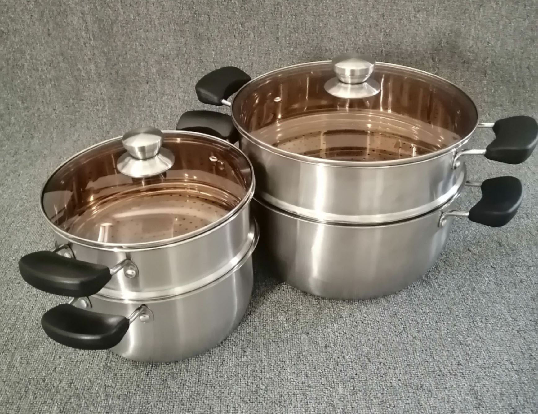 Stainless Steel Steamer set Stackable Two Tier Food Steamer
