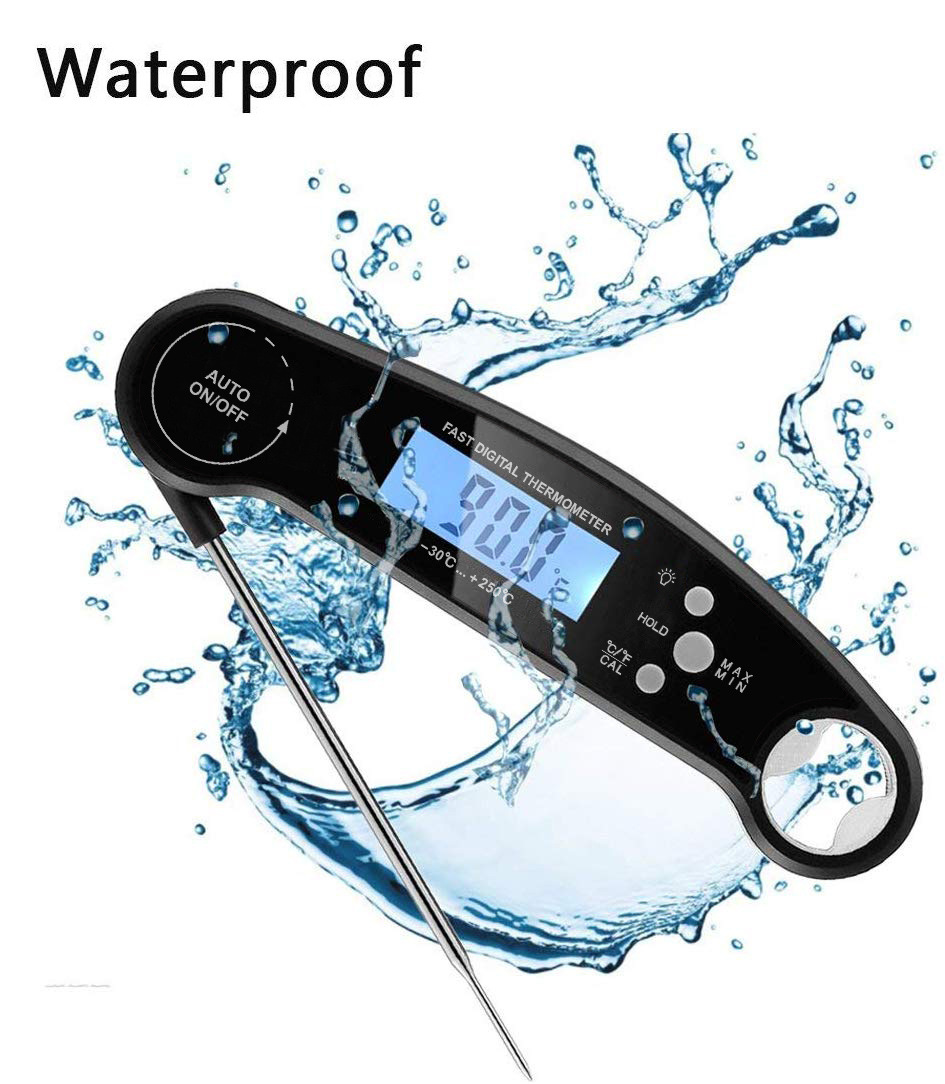 Waterproof kitchen food baking thermometer opener electronic temperature instruments with bottle opener