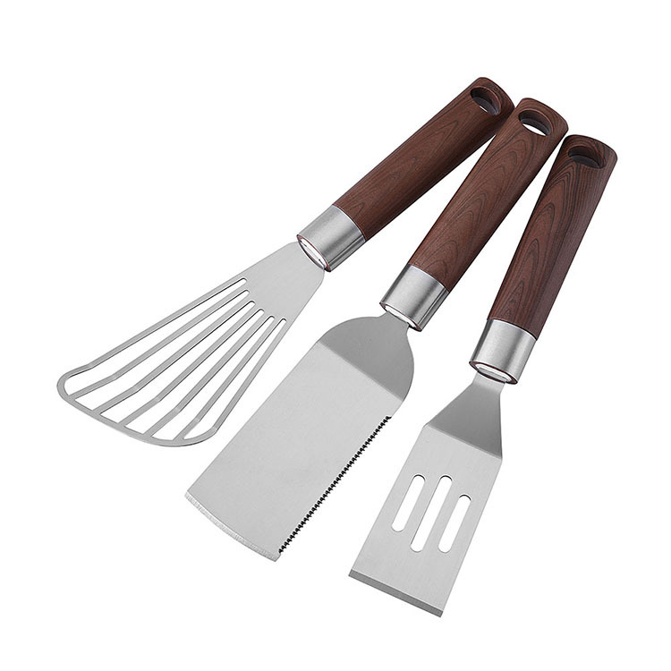 plastic handle kitchen cooking utensil slotted turner frying shovel spatula set