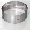 Round mousse ring stainless steel cake mould adjustable stretch 16-20cm Tiramisu baking mould