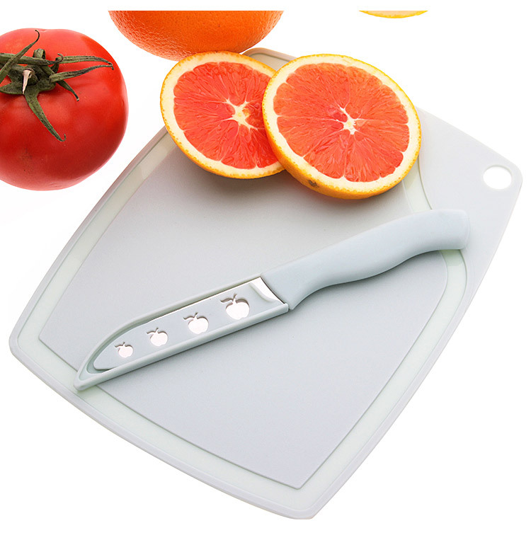 Stainless steel kitchen gadget cutlery knife set cutting board