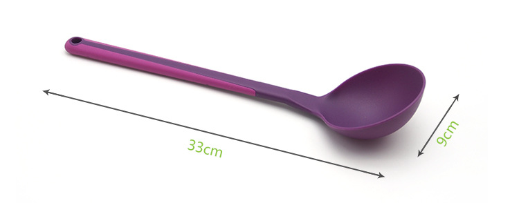 seamless one-piece design nylon soup spoon heat resistant & non-sticK kitchen cooking soup scoop