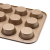 6 cup gold cupcake baking tray non-stick muffin cup baking pan