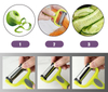 Kitchen accessories stainless steel metal blade flexible double side firm non slip comfortable potato peeler