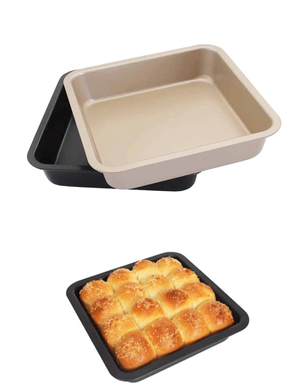 Nonstick Baking Pan,Bakeware Cake Mold,Square Pizza Pan