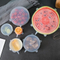 Food Grade Kitchen 6 piece Durable Flexible Silicone Food Fruit Stretch Lids