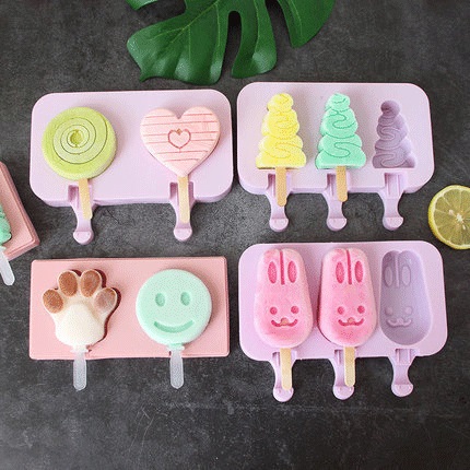 Kitchenware Cartoon Homemade Ice Cream Molds Popsicle Molds