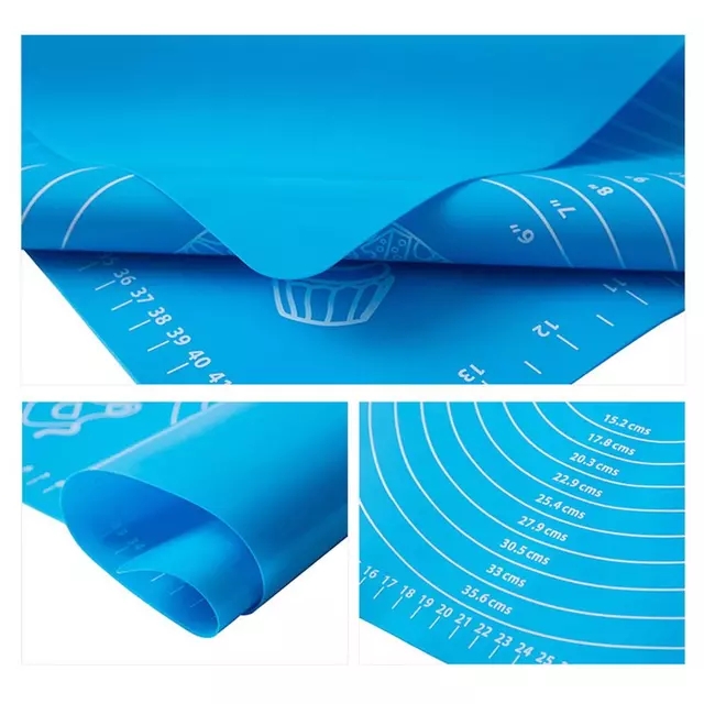customized 70*50cm kitchen waterproof non-slip large silicone pastry mat with measurements