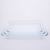 4in1 Baking square pyrex baking tray microwave oven glass tray bowls with knotted handle