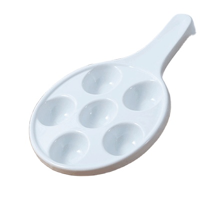 Ceramic hand peg plate with 6 Slots