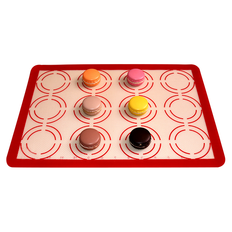  heat-resistance fiberglass non-stick food grade silicone baking mat with logo printing