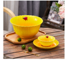 3-sets ceramic cartoon soup bowl for household