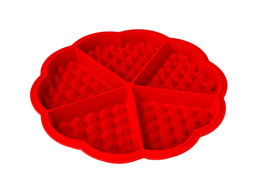 Wholesale bakeware heart-shaped flower muffin mould silicone waffle baking pan molds